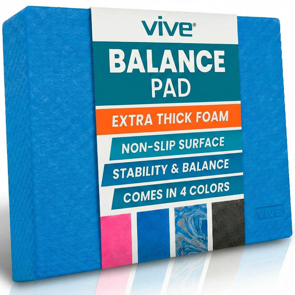Balance Pad Foam Board Yoga Mat Block for Physical Therapy (Champion Blue)
