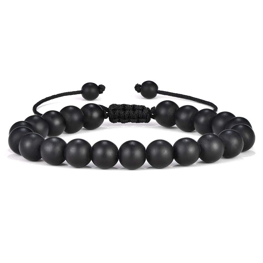 Unique Gifts for Men Bracelets (Matte Agate Bracelet)