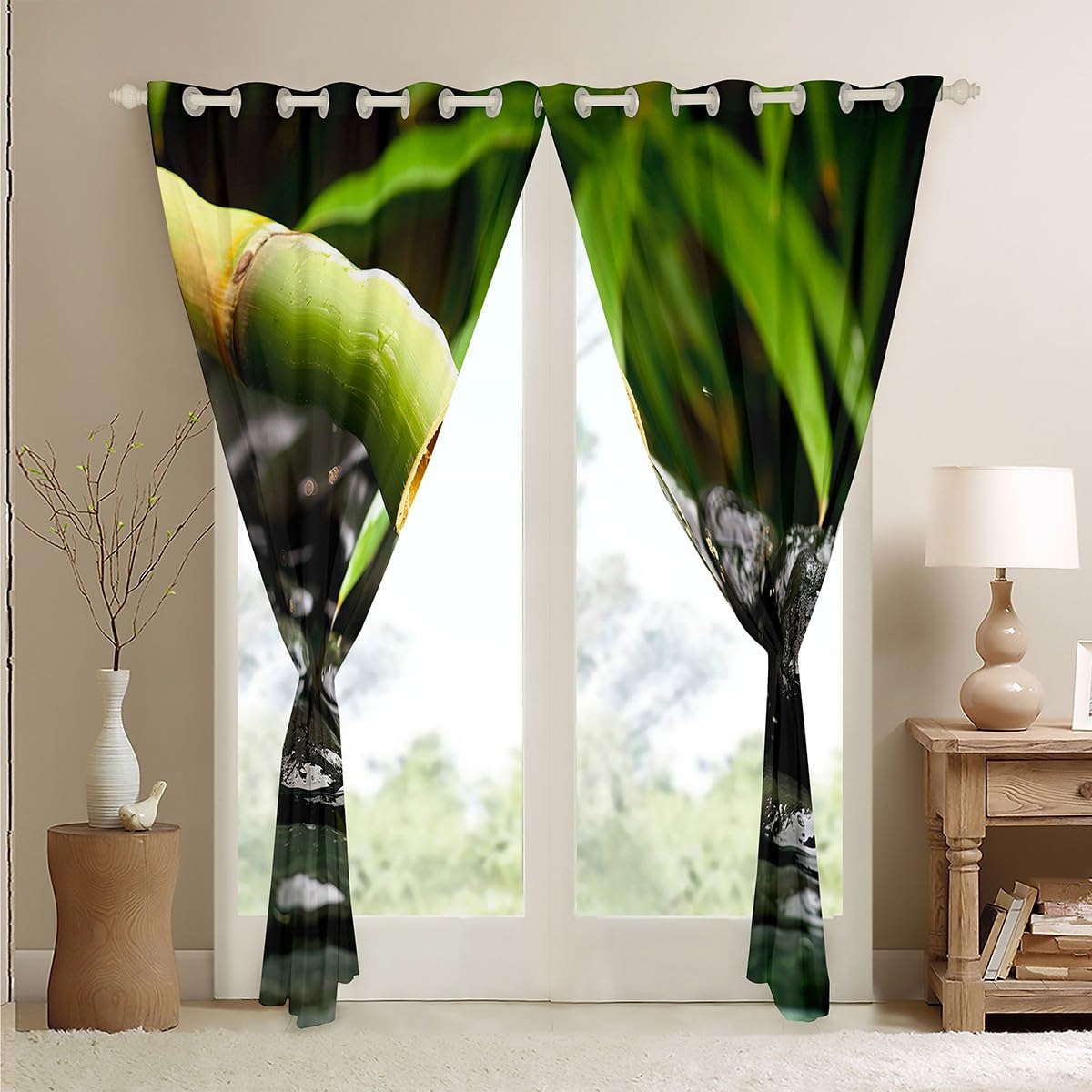 Zen Stones Pattern Curtain Bedroom 2 Panels 42 x 84 Inch Blackout (Multi 19 / 42"W x 84"L (Pack of 2))