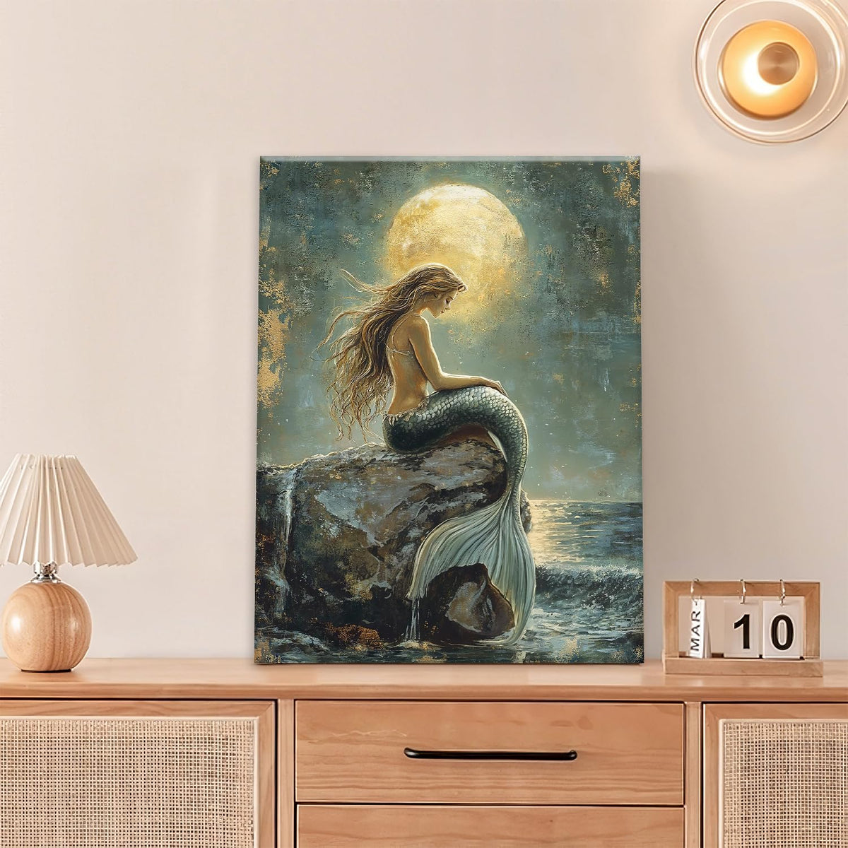 Mermaid Wall Art (16"L x 12"W / Mermaid)