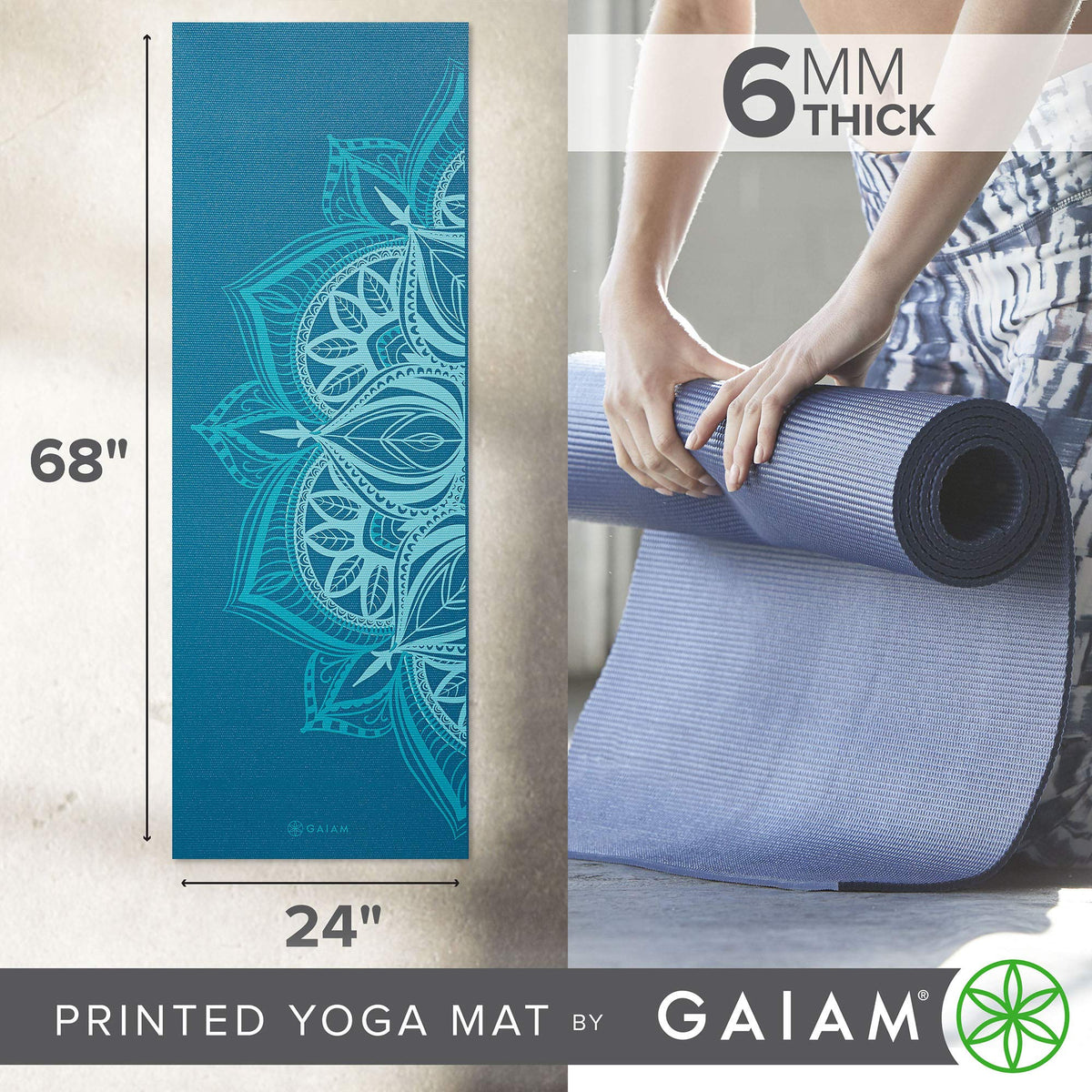Premium Yoga Mat (Indigo Point)