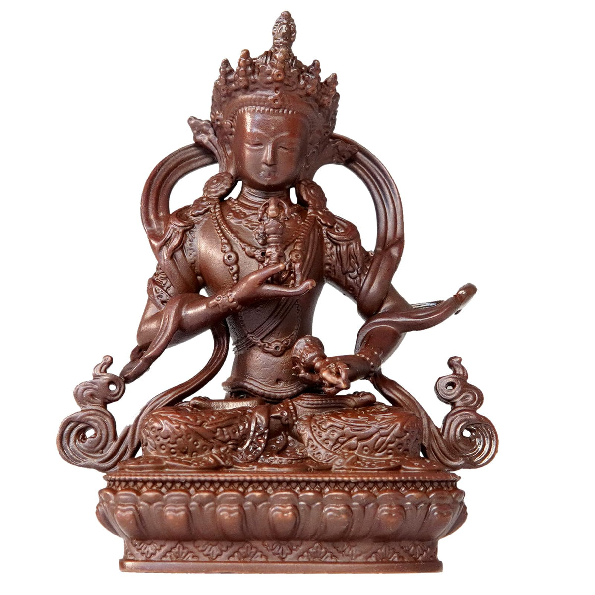 Vajrasattva Buddha Statue Pure Copper Handmade Zen Decor Figurine (Vajrasattva)
