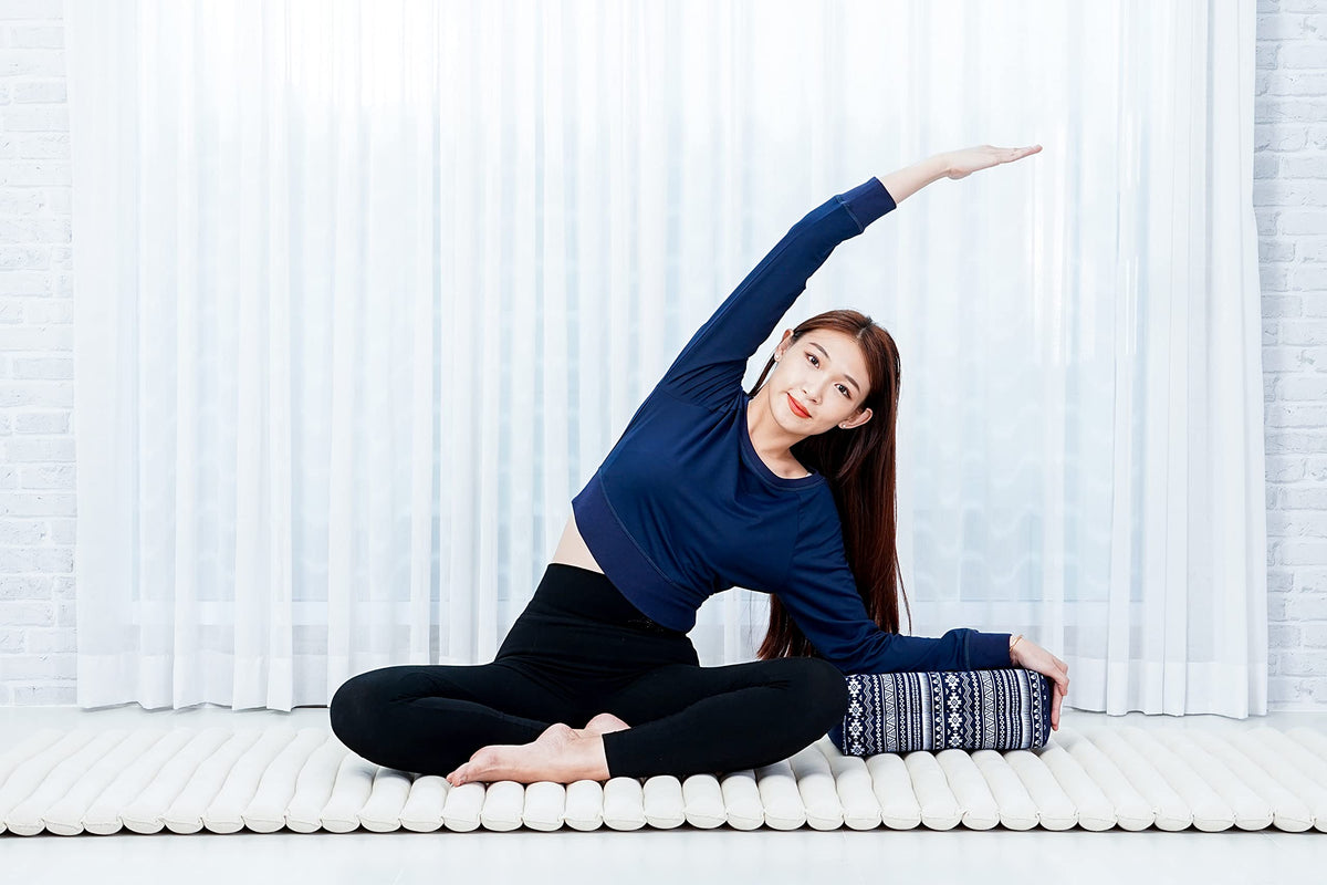 Yoga Block Floor Cushion for Yoga Practice (Cbt2 - Dark Blue)