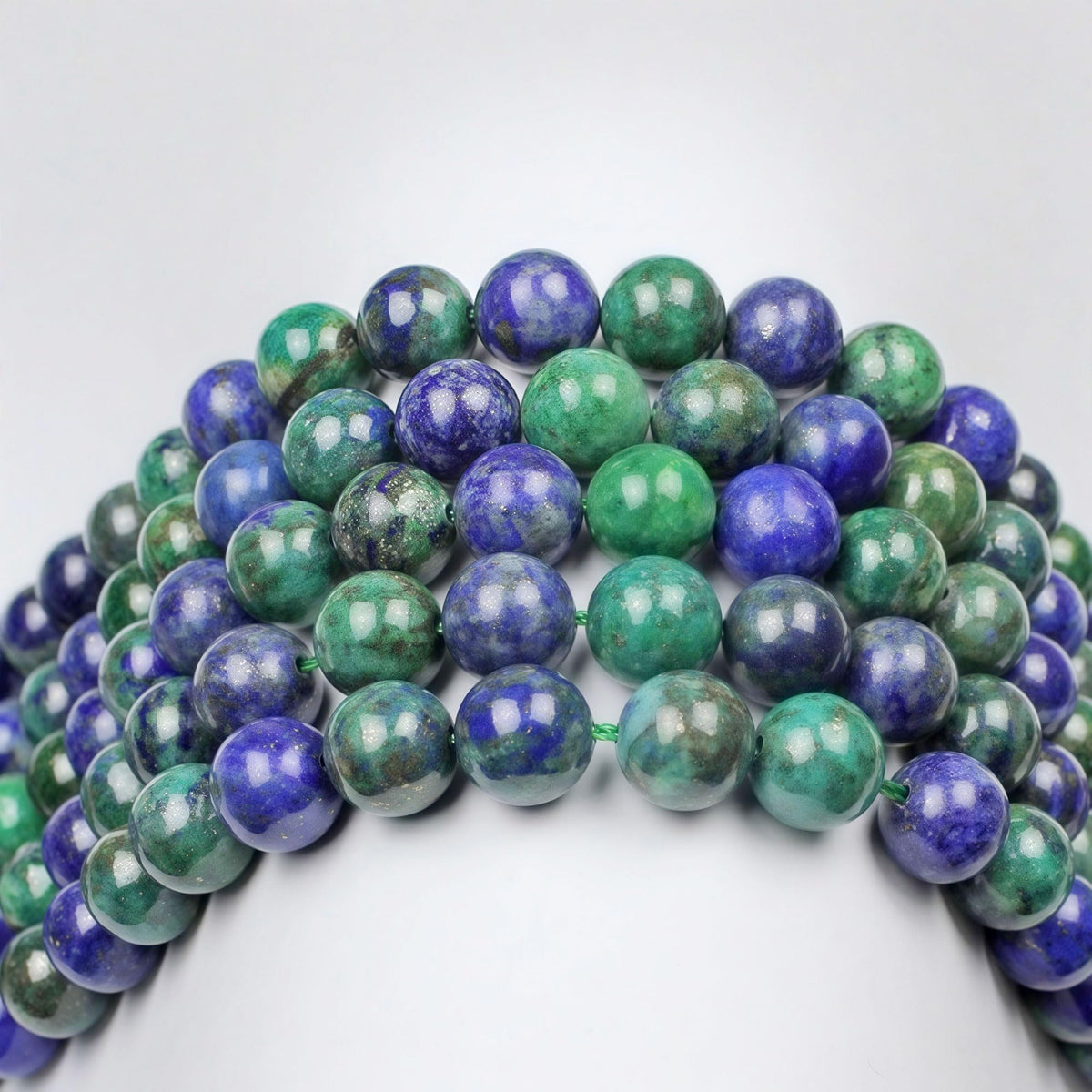 5A Natural Phoenix Lapis Lazuli Round Loose Beads for Jewelry Making DIY Bracelet Necklace 15'' (Phoenix Lapis Lazuli / 8mm)