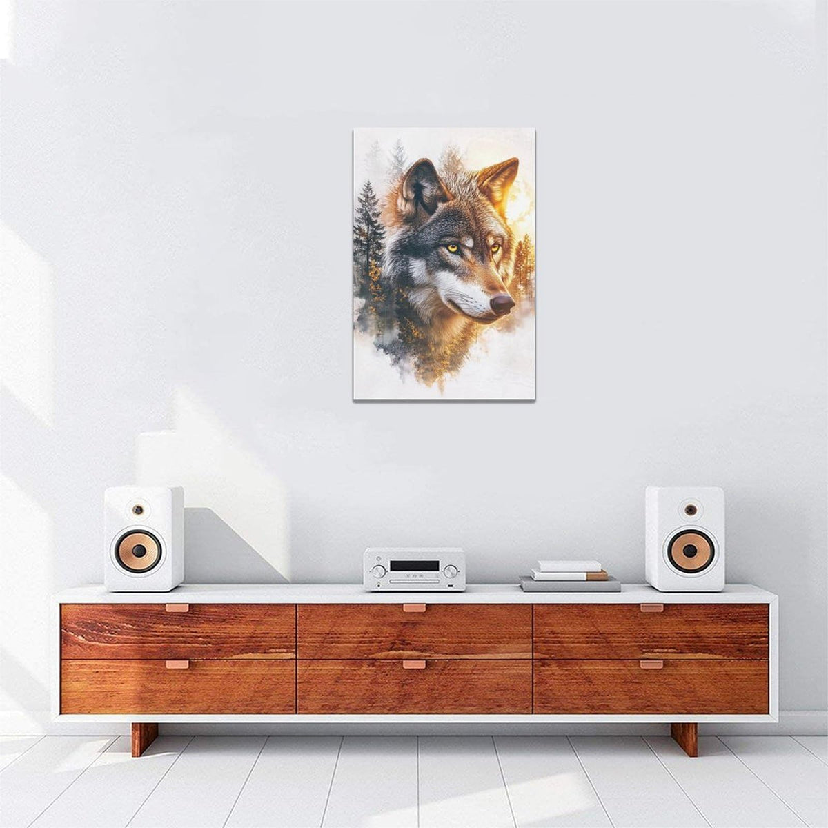 Wolf Wall Art (24"L x 16"W / Wolf)