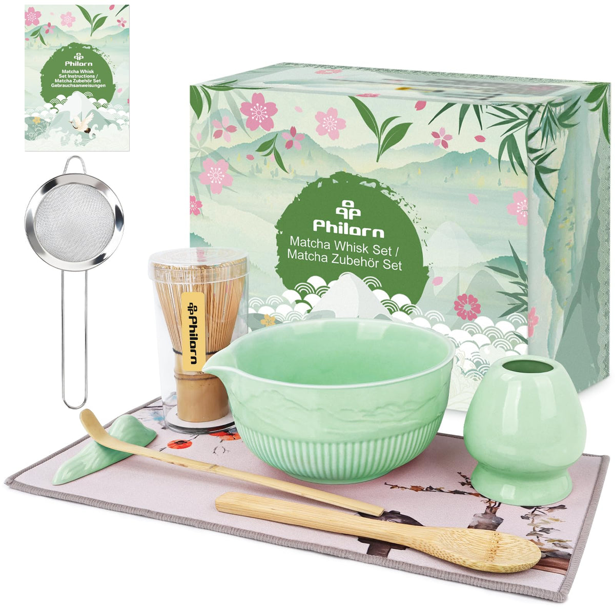 Matcha Whisk Set (Cyan)