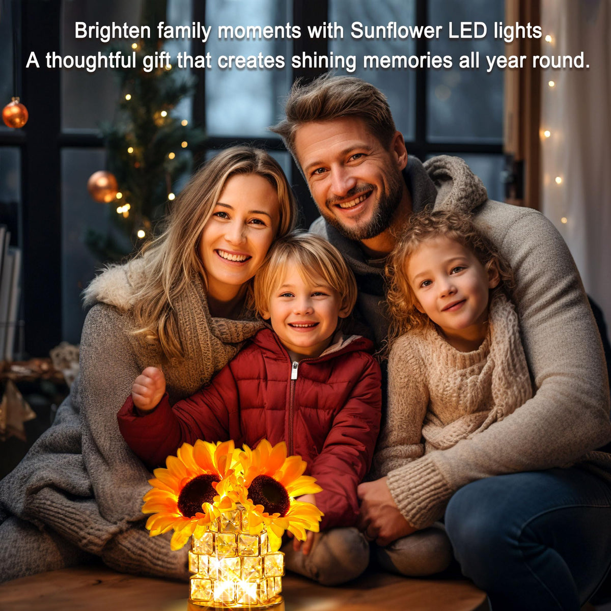 Sunflower Flower Lamp Gifts for Women (SUNFLOWER-Square)