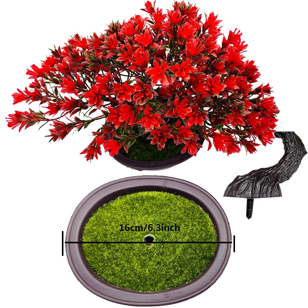 Artificial Plants & Greenery Fake Plants Plastic Artificial Bonsai Tree (B)