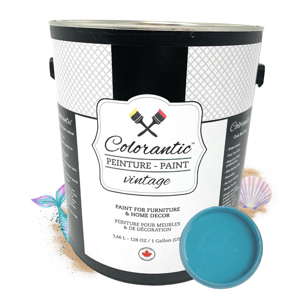 MERMAID Chalk Paint for Furniture DIY (Mermaid / 128 Fl Oz (Pack of 1))