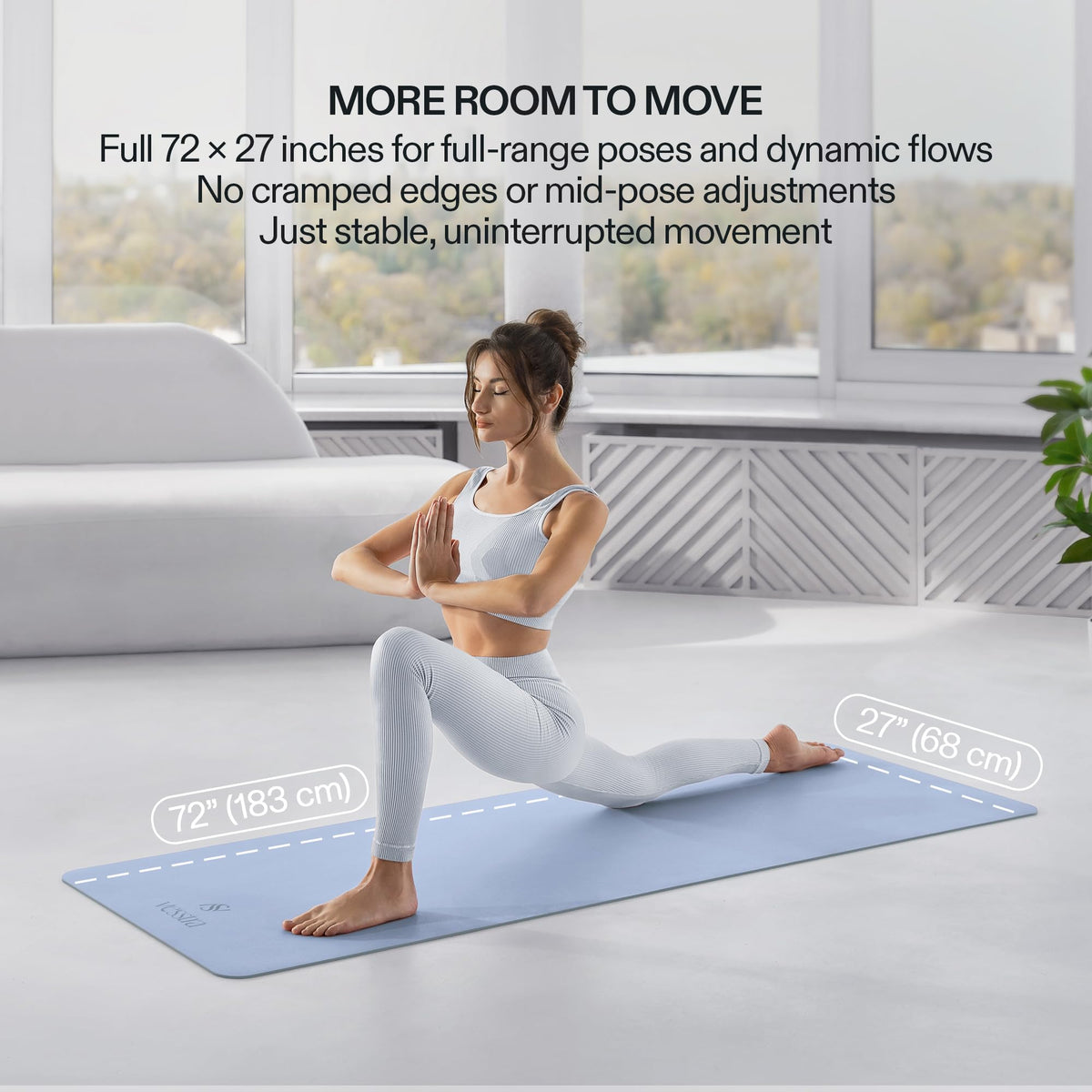 Premium Yoga Mat (Sky Blue)