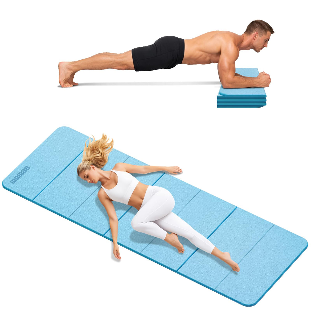 Yoga Mat Thick 10mm (Blue)