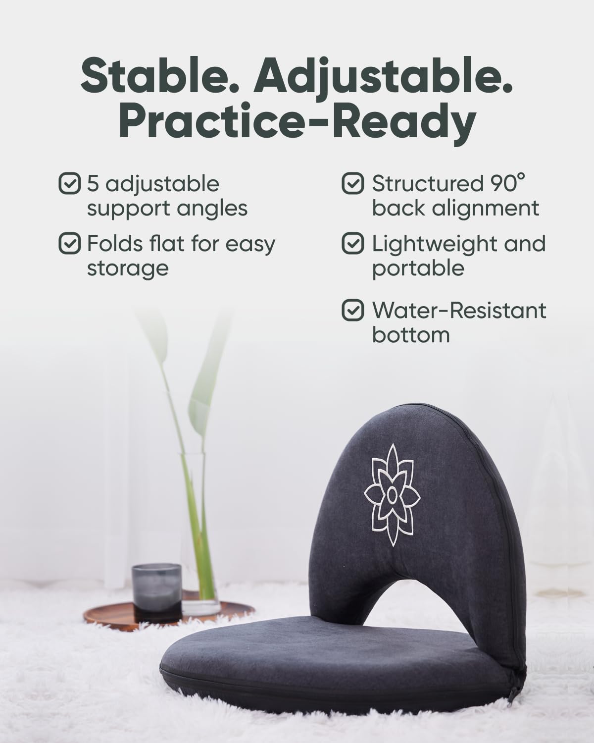 Meditation Chair (Charcoal Black)