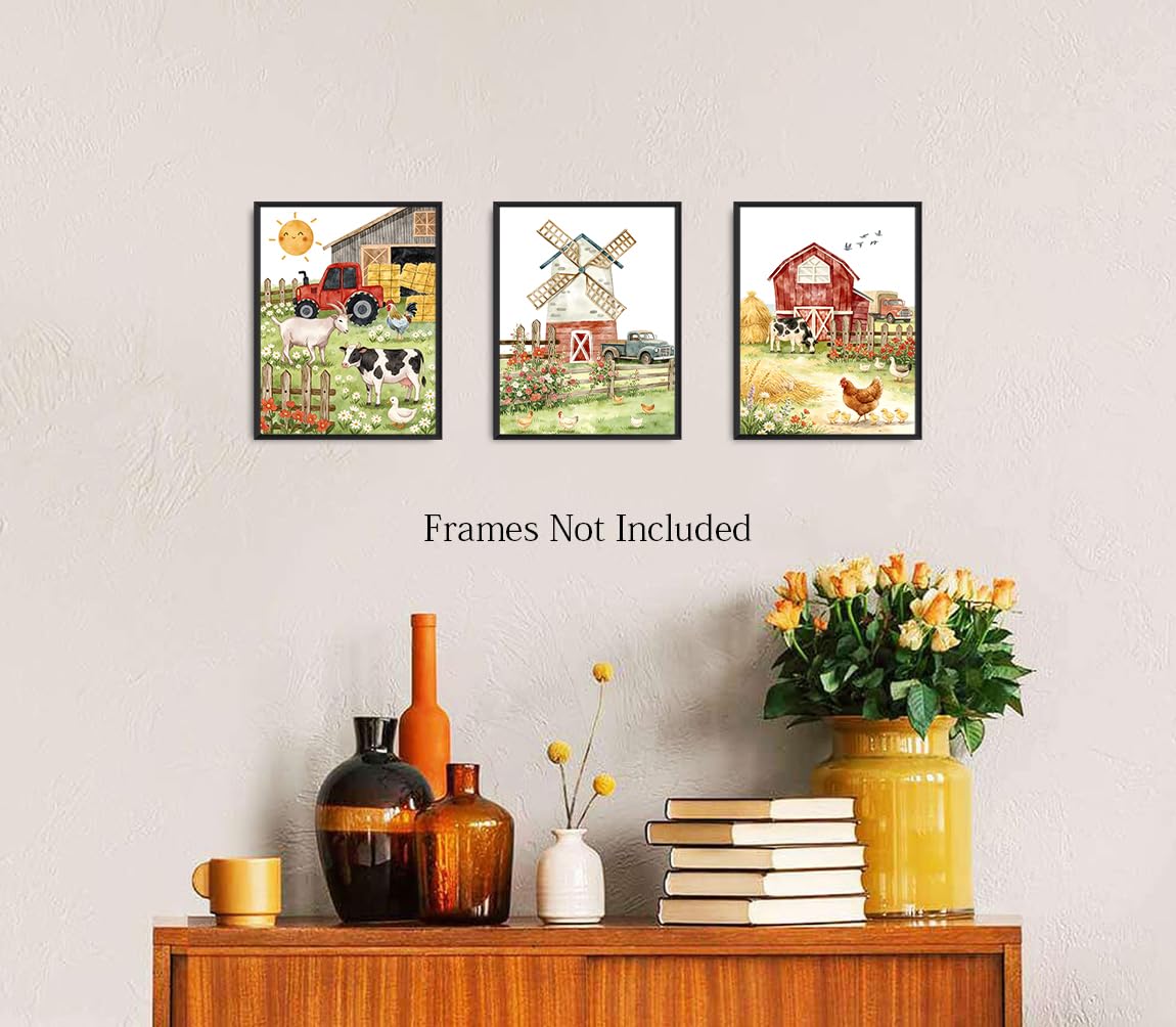 Farm Animal Nursery Prints Decor (Farm Animal Nursery Prints)