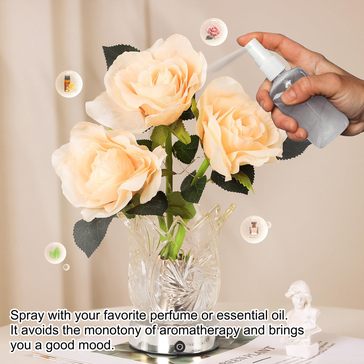 Champagne Rose LED Night Light (Champagne)