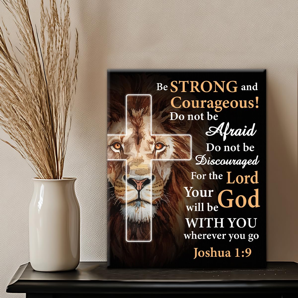 Christian Lion Wall Art Joshua 1 (Christian Lion)