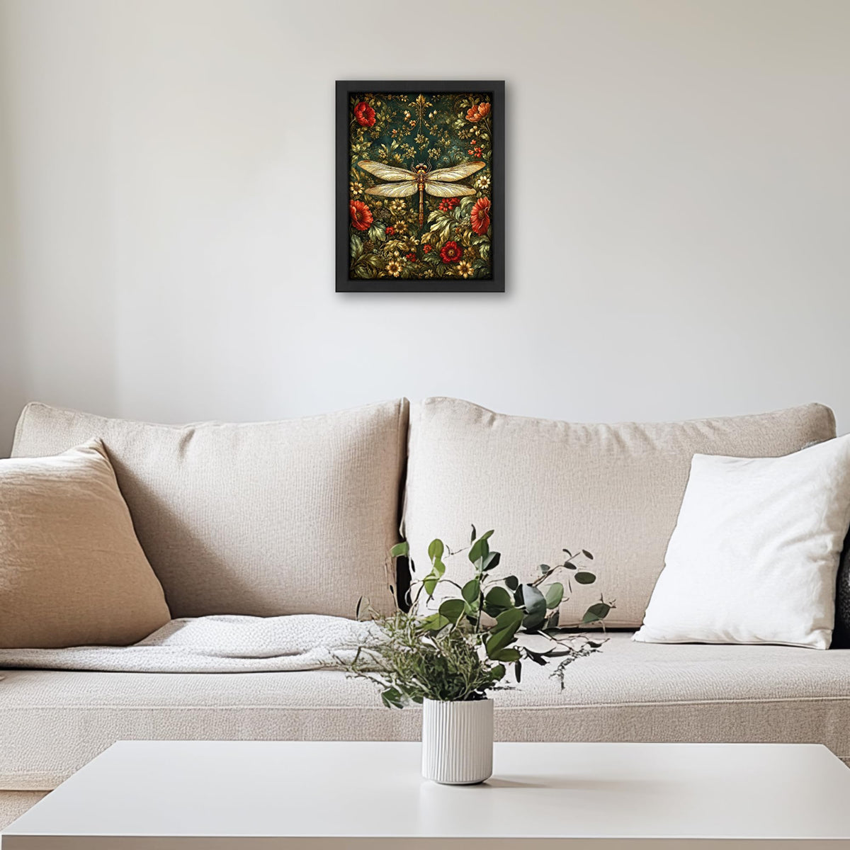 Dragonfly Decor Wall Art (Wall Art Framed 05 / 24"L x 16"W)