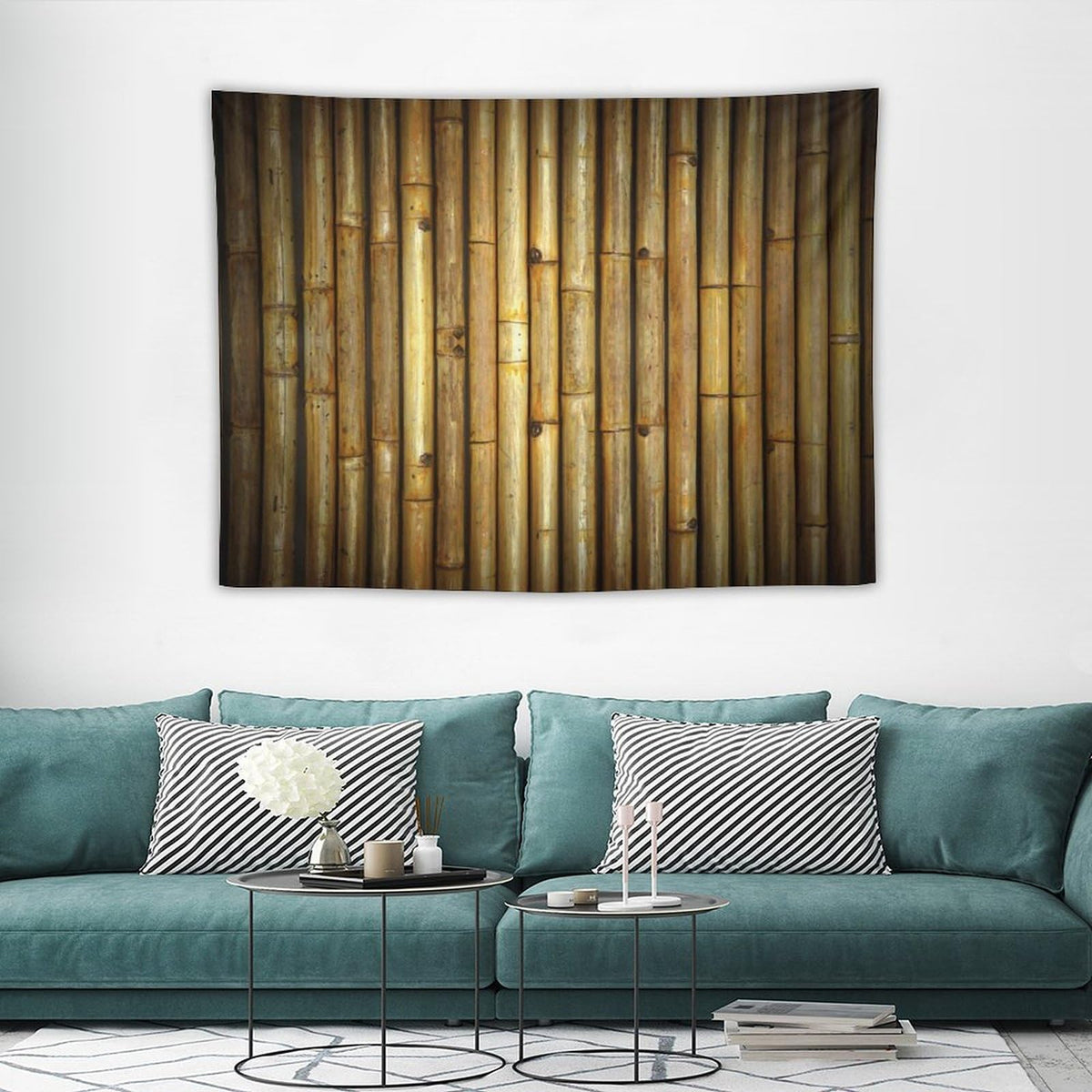 Bamboo Tapestry Wall Hanging Nature Japanese Asian Plant Brown Print Tapestries Home Decor for Living Room Bedroom Apartment Farmhouse Dorm 30"x40" (30"L x 40"W / Bamboo-8)