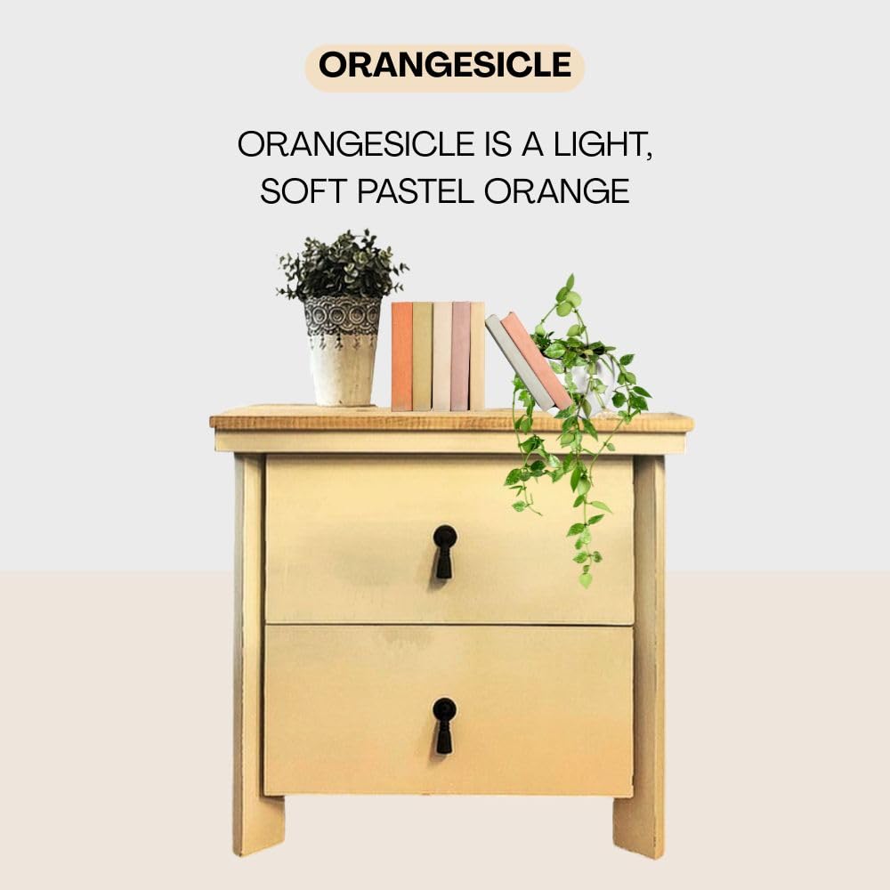 ORANGESICLE Chalk Paint for Furniture Painting DIY (Orangesicle / 128 Fl Oz (Pack of 1))