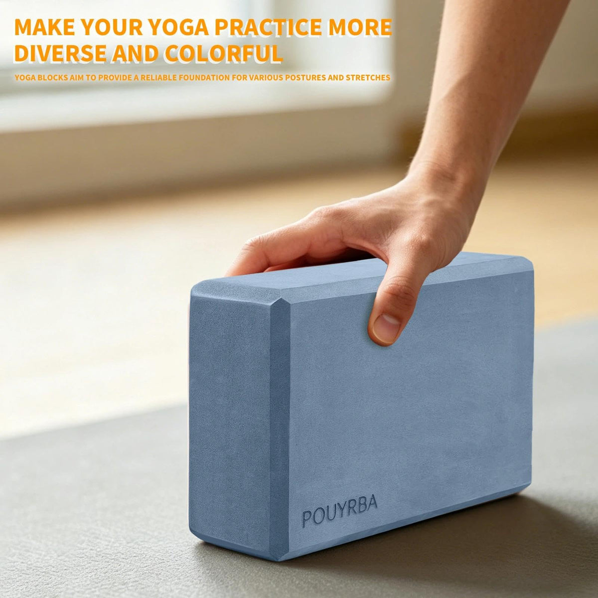 Yoga Blocks 2 Pack (Grayish Blue)