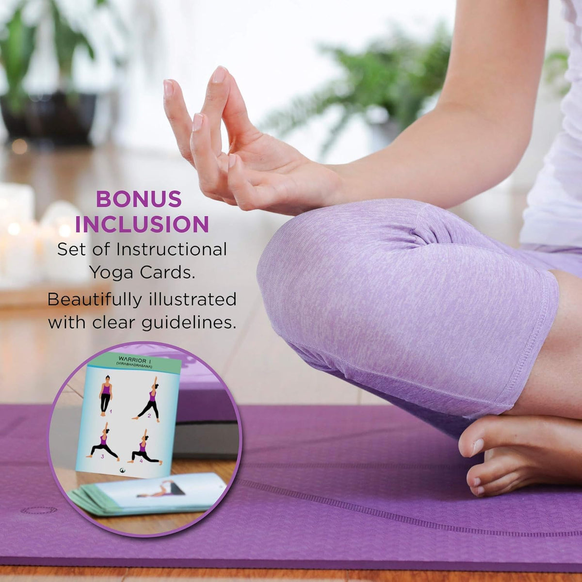 NOLAVA 7 Piece Yoga Mat Set (Purple (7-Piece Set) / 7-Piece Set)