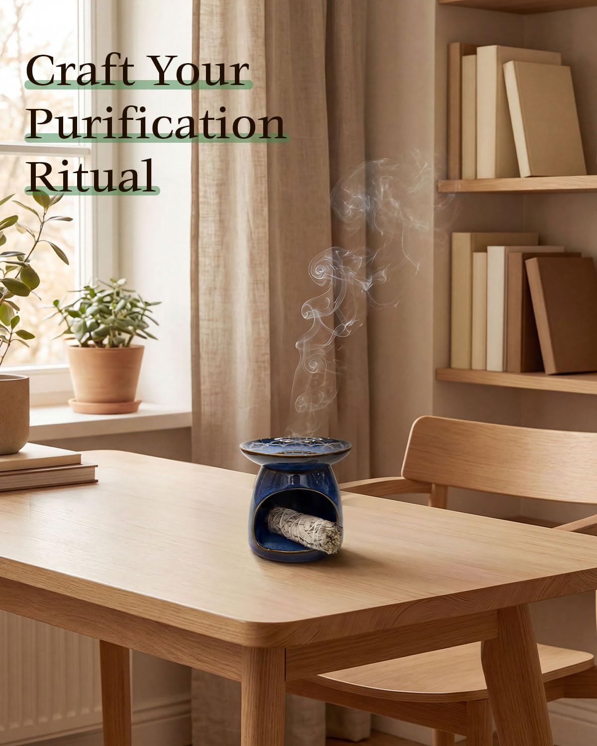 Palo Santo Incense Holder (Blue)
