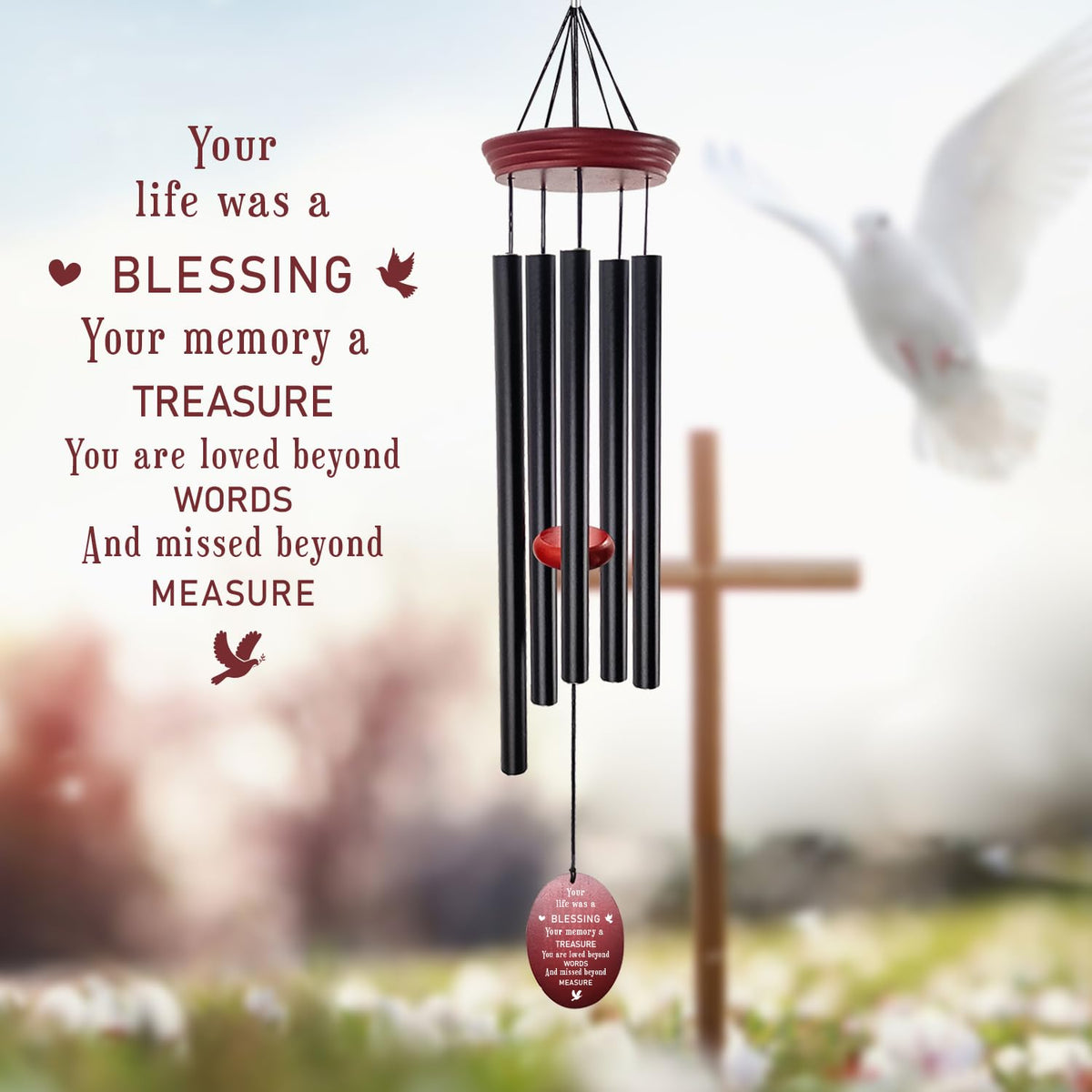 windchimes Sympathy Memorial Wind Chimes (Listen-to)