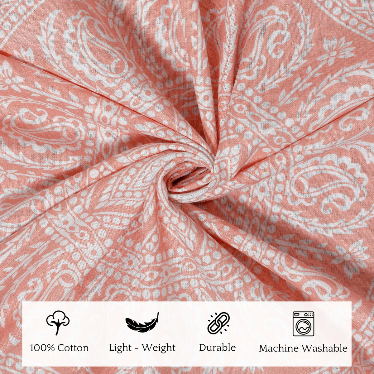 Rose Gold Elephant Mandala Tapestry For Bedroom Cotton Wall Hanging Aesthetic Hippie Bohemian Tapestries 50x60 Inch (Rose Gold / 59.8"L x 50"W)