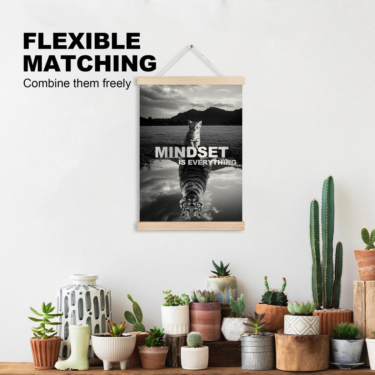 Mindset is Everything Motivational Wall Art Poster (Mindset-1)