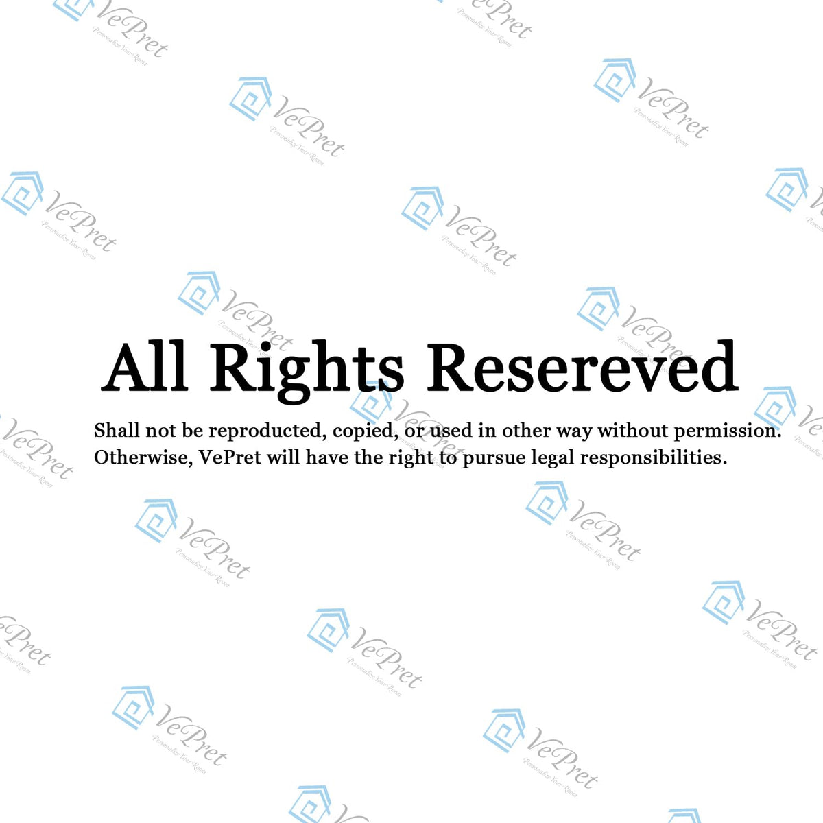 Blue Gold Floral Wall Decals (Modern, Contemporary, Glam, Bohemian, Floral)