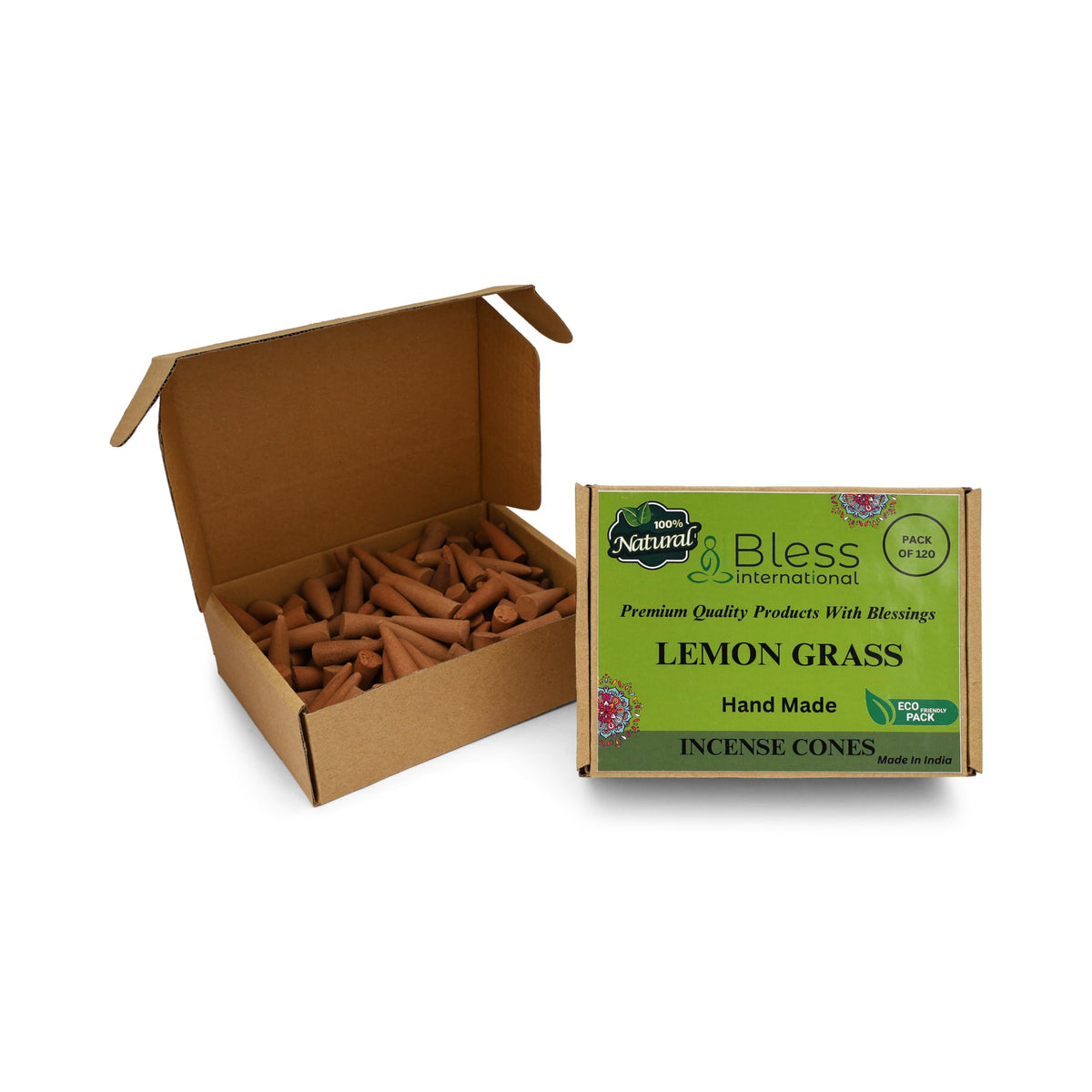 Lemon Gras 100% (Lemon Grass / Pack Of 120 Cones)