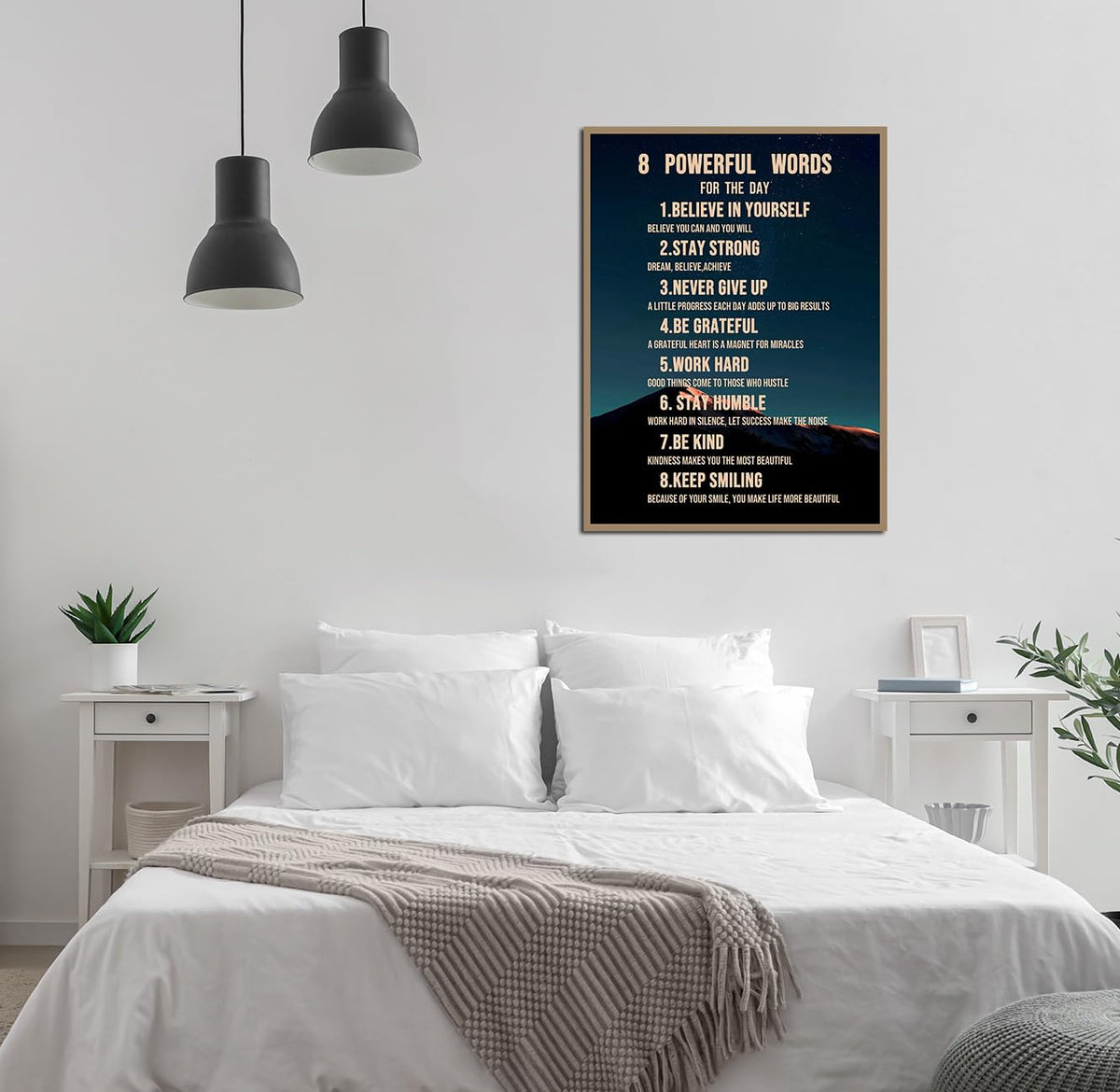 12x16 Inches Framed Motivational Canvas Wall Art (12"L x 16"W / Frame-1)