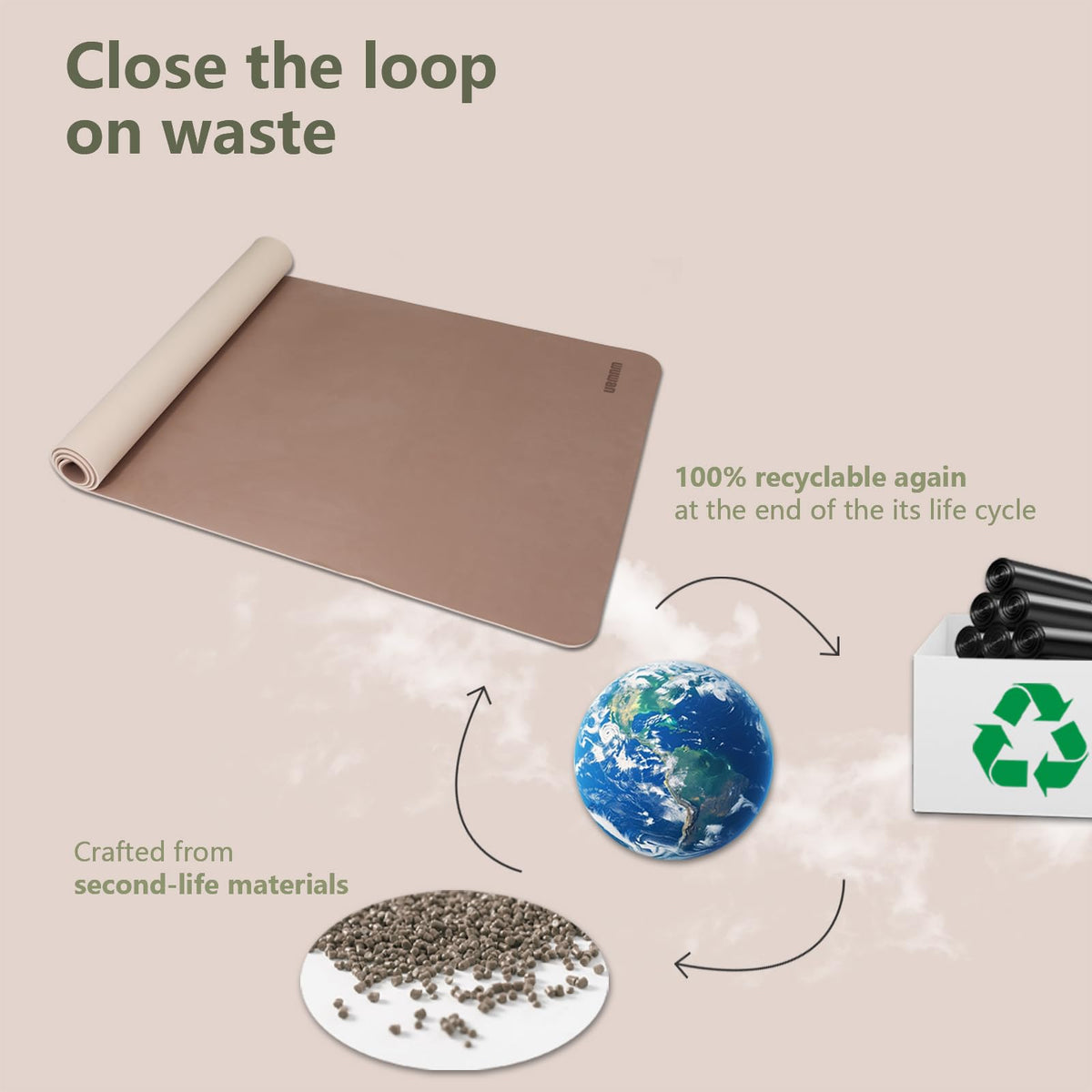 Yoga Mats 80cm Wide 1 (milky coffee)