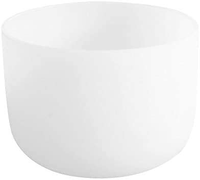 432Hz C Root Chakra Frosted Quartz Crystal Singing Bowl 10 inch (10 inch / 432Hz C root chakra)