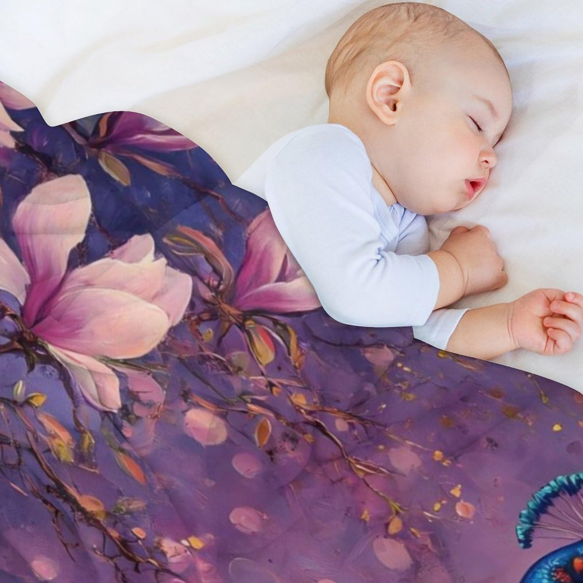 Peacock Blanket Gift Print Throw Blankets Peacock Pictures Decor Lightweight Soft Cozy Fleece Plush Warm Flannel Bedding Gifts for Couch Sofa Bed Stuff 50"x60" (50"x60" / Peacock)