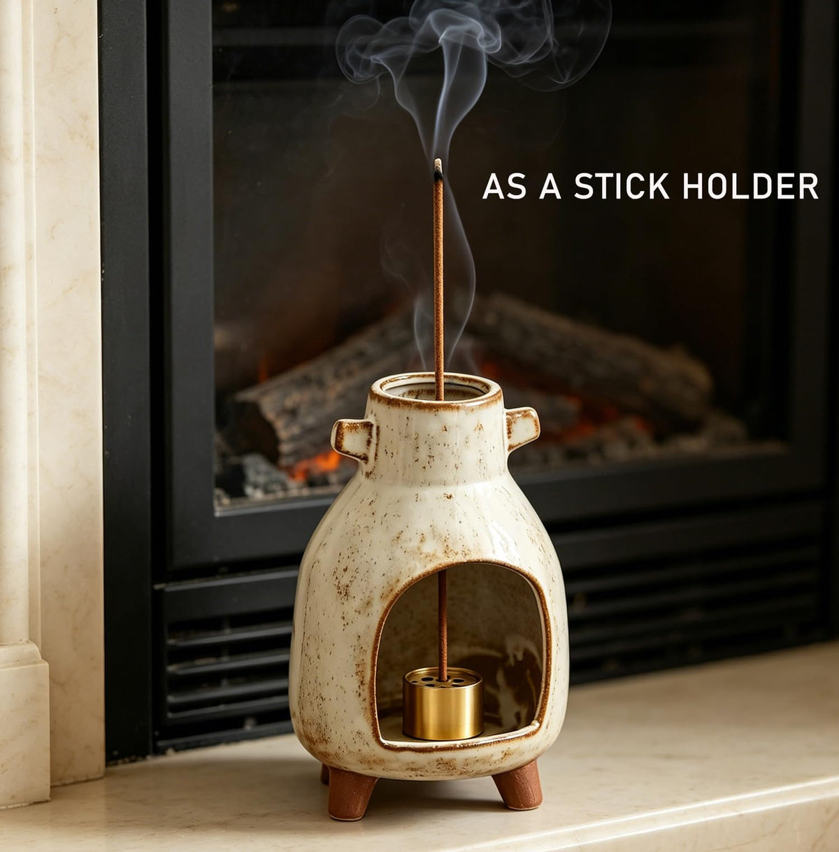 Ceramic Incense Holder (Retro 02)