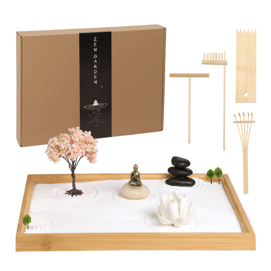 Mini Zen Garden for Desk (Buddha)