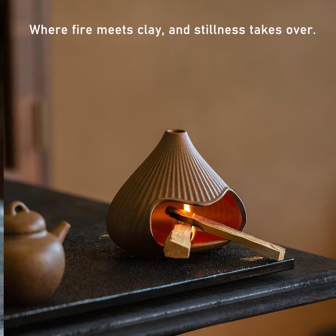 Ceramic Incense Holder (Brown 02)