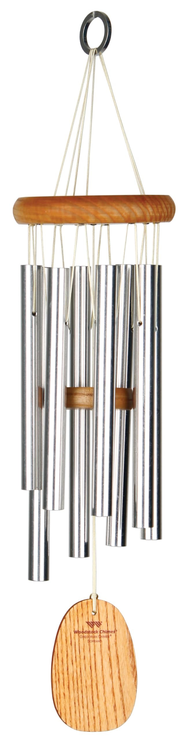 Woodstock Wind Chimes for Outside (Silver / 17")