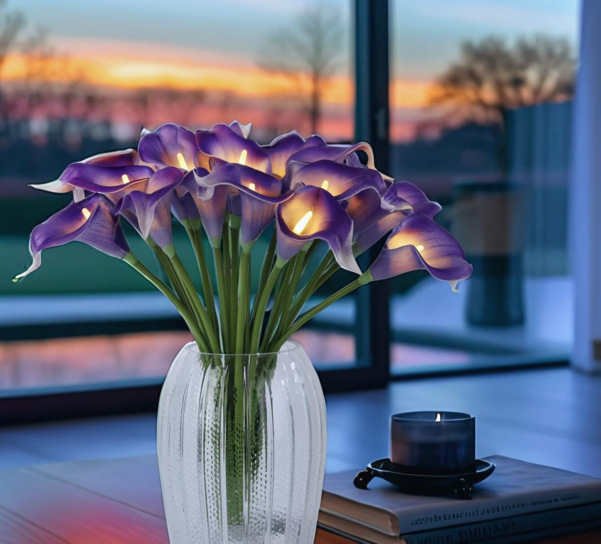 LED Calla Lily Lamp (Purple)