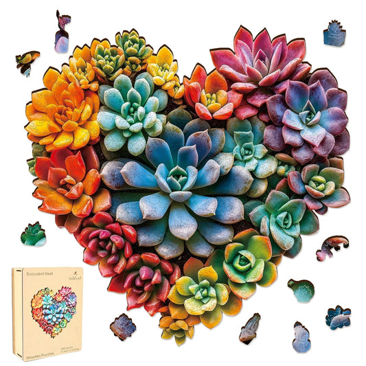 500 piece Puzzles for Adults (Succulent Heart B / 500 pieces)