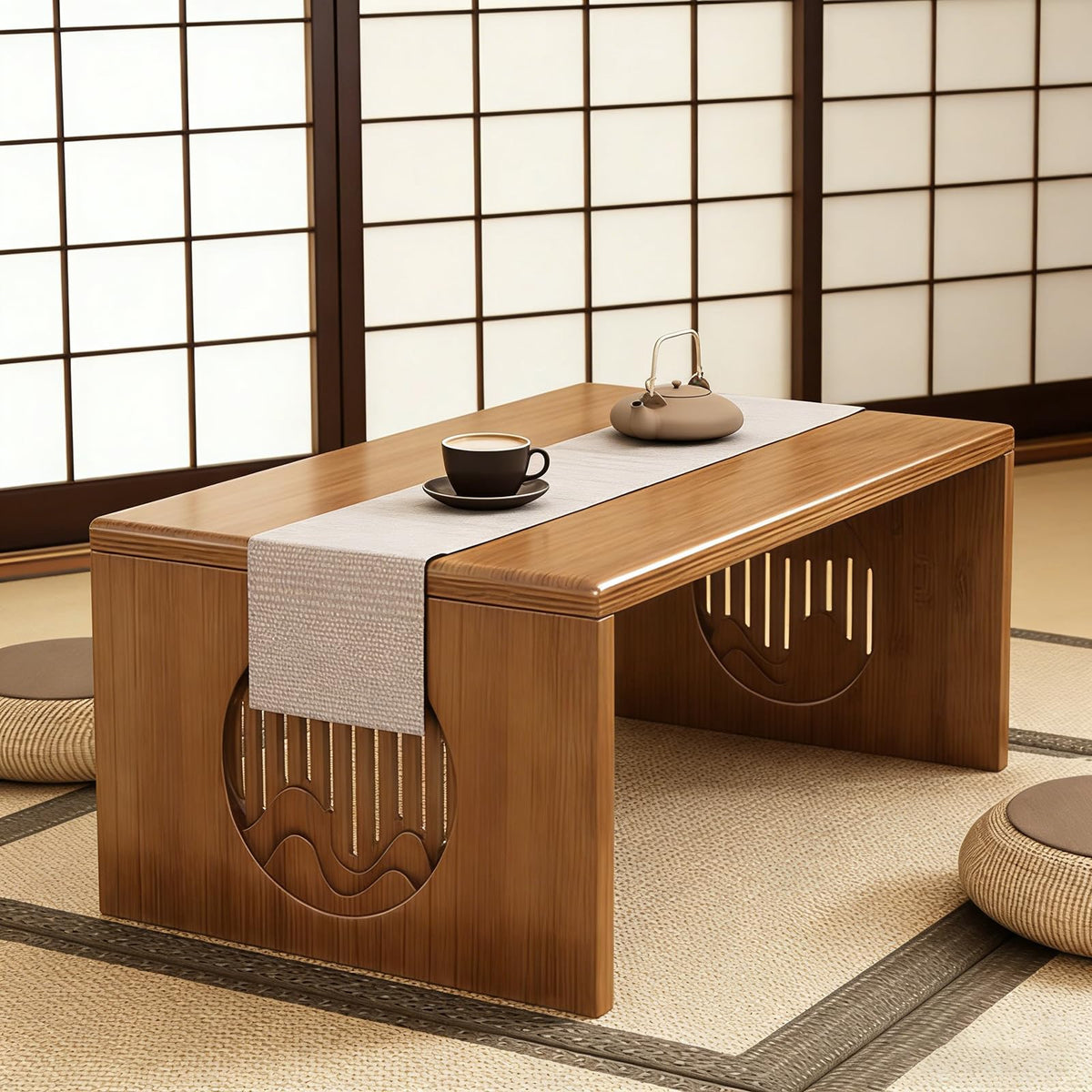 Japanese Folding Coffee Table Japanese Floor Table (A-39.4*14.5)