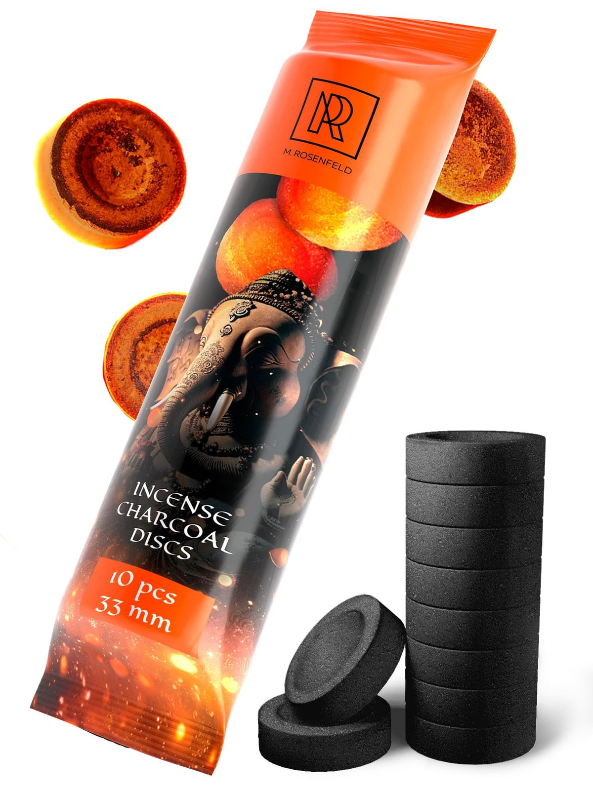 Incense Charcoal Discs (10 Charcoal Discs)