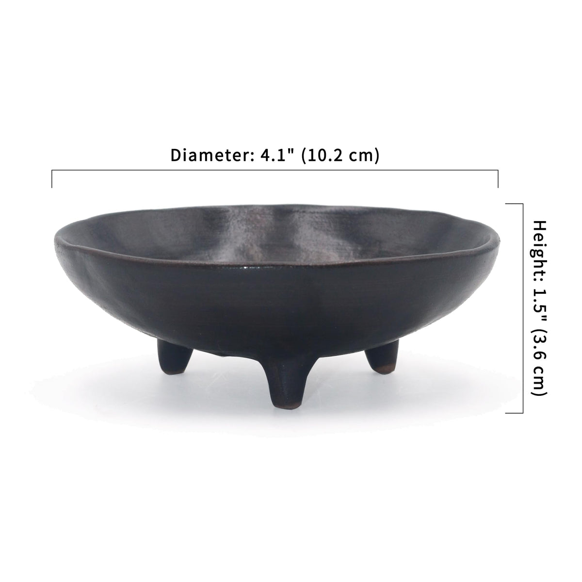 Prayer Offering Ritual Bowl Plate Great for Use Candles Tray Religious Spiritual Gifts （Black Praying） (Black Praying)