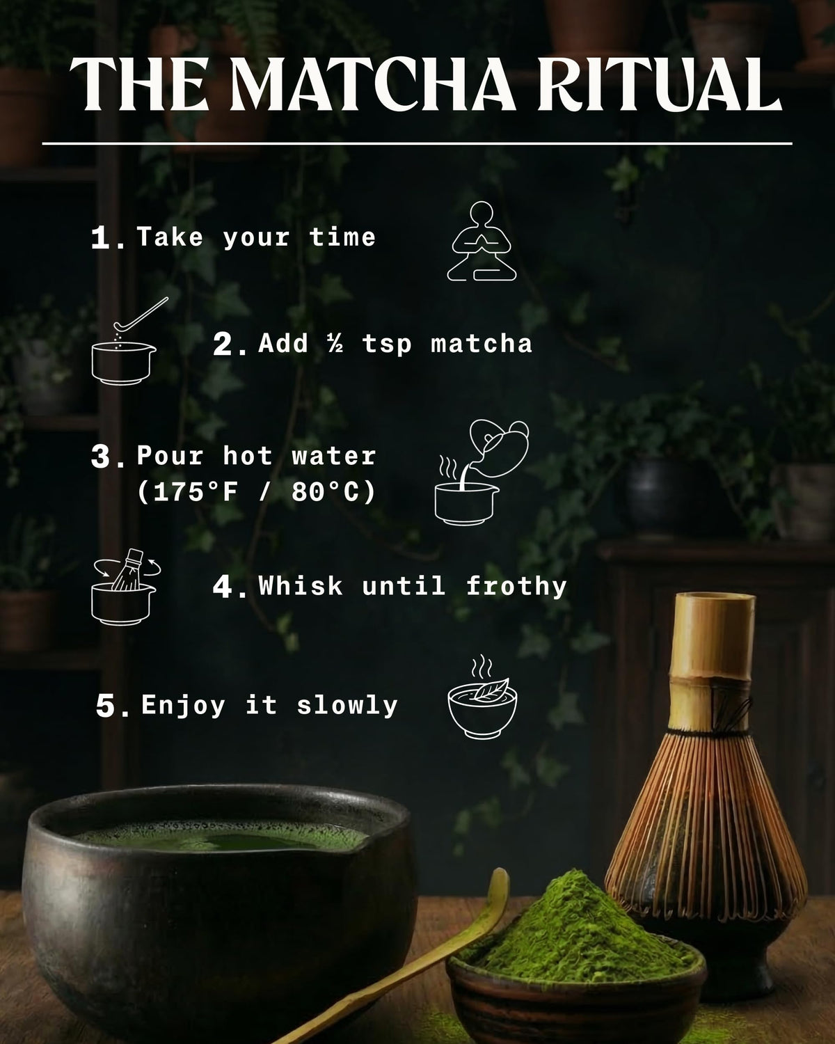 Matcha Green Tea Powder. Ceremonial Grade Matcha Powder Organic