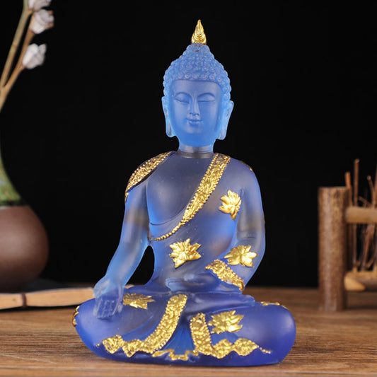Buddha Statue for Home Decor (Blue)