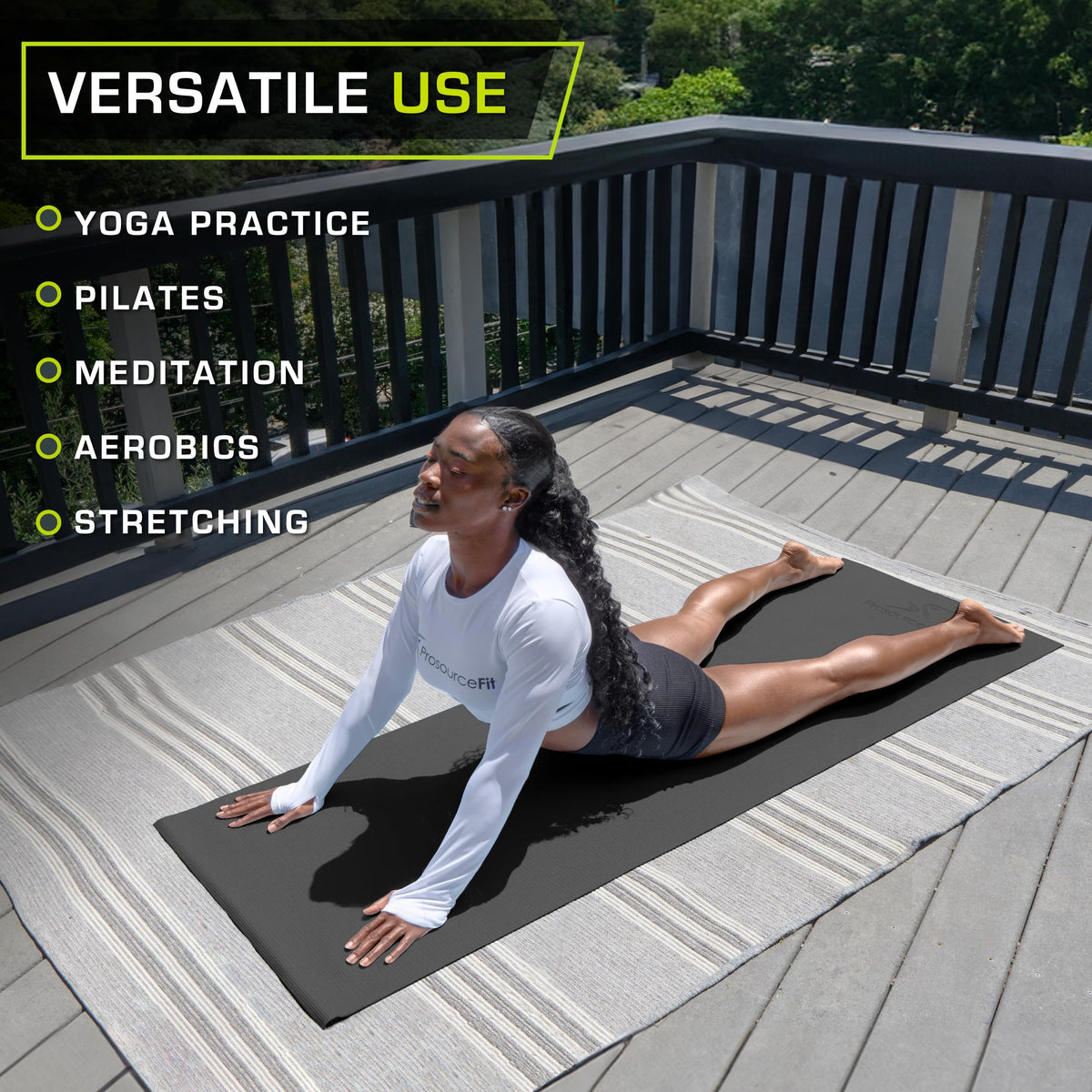 Fit Classic Yoga Mat 1 (Black)