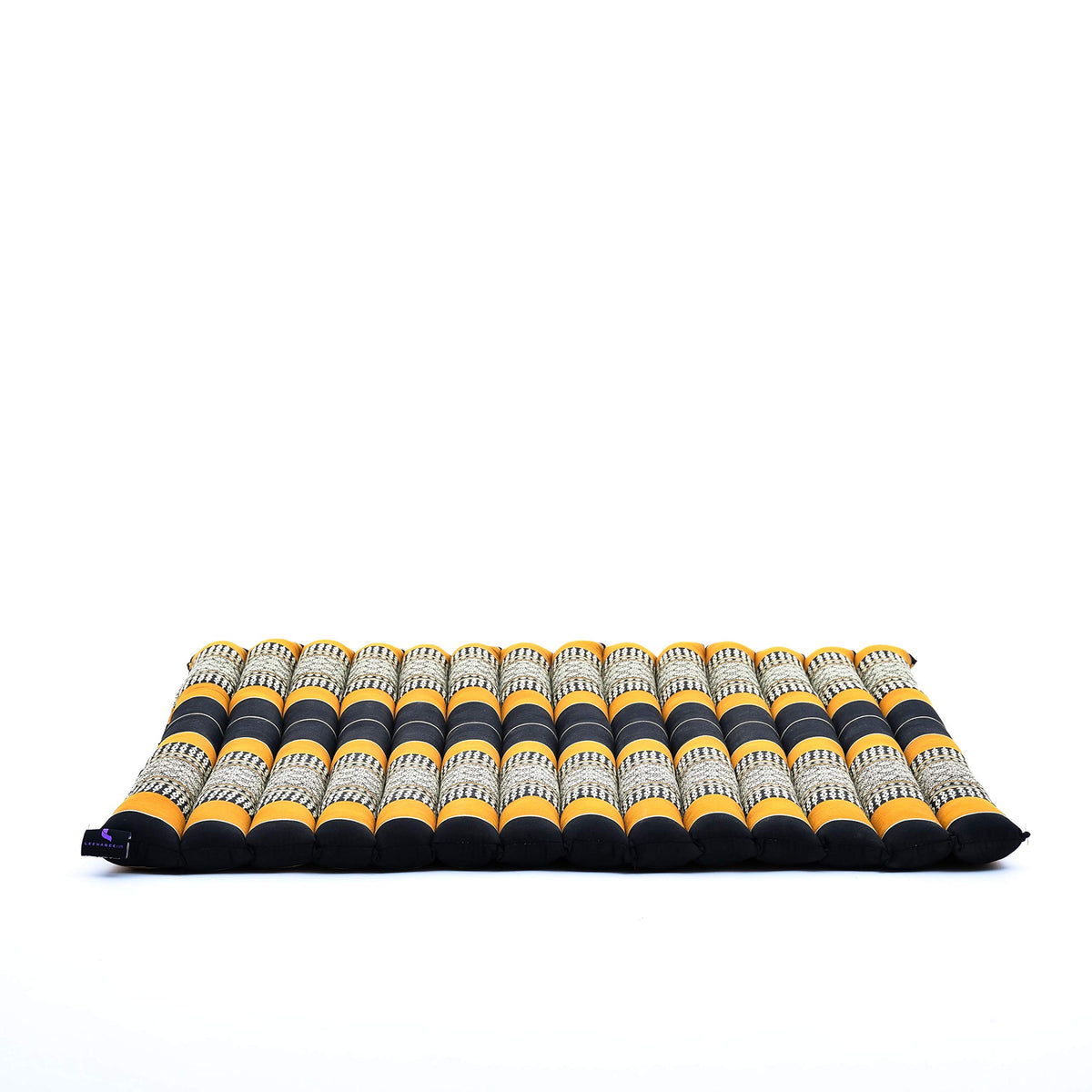 Zabuton Meditation Mat 28 x 28 inches (Sf03 - Black, Orange)