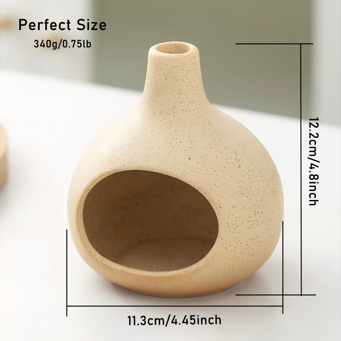 Ceramic Incense Holder (Milky White 01)