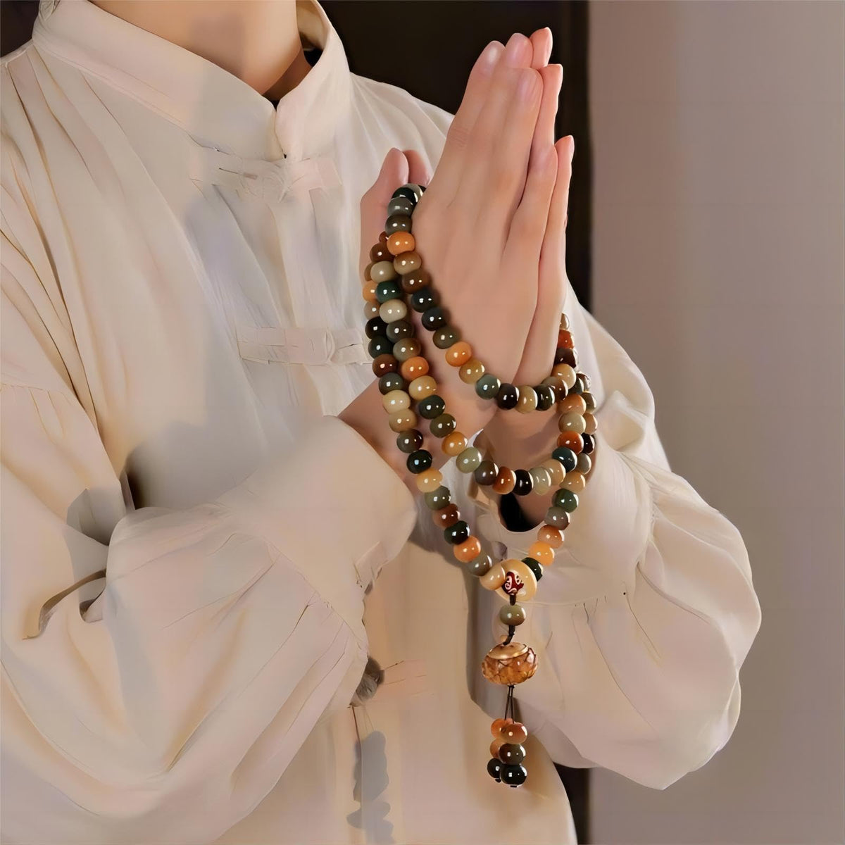 Mala Bead Strand Bracelet (10mm Candy-Tone Bodhi)