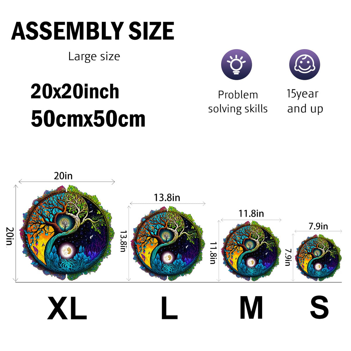 Wooden Puzzles for Adults (Extra Large)